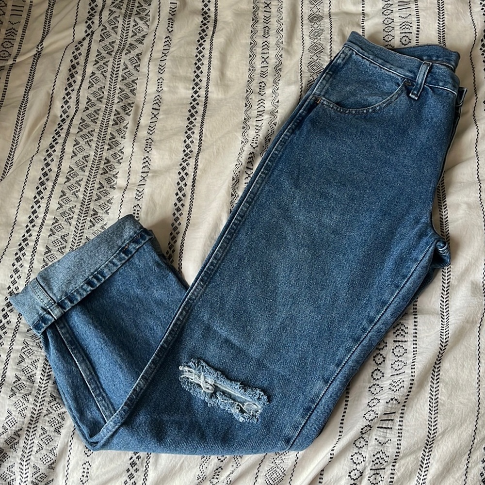 90s vintage distressed rustler jeans